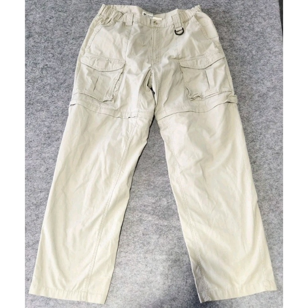Columbia Pants Men's‎ Size 36 Ivory Cargo w/ flaw